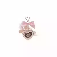 Flowerknows The Sweetie Bear Mini Setting Powder 2 5g 01 Cocoa With Pink Keychain