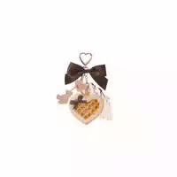 Flowerknows The Sweetie Bear Mini Setting Powder 2 5g 02 Cookie With Brown Keychain