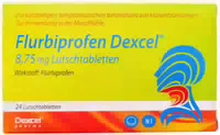 Flurbiprofen Dexcel 8,75 mg Lutschtabletten 24 Stü