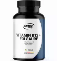 Wehle Sports Vitamin B12 Folsäure Tabletten