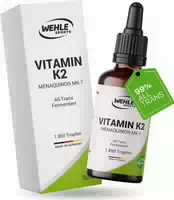 Wehle Sports Vitamin K2 Mk7 Tropfen 50 ml 200µg Pro Tagesdosis Langzeitvorrat