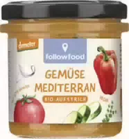 Followfood Bio Aufstrich Gemüse Mediterran