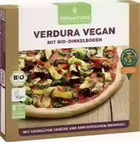 Followfood Pizza Verdura Vegan mit Bio Dinkelboden