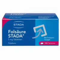 Folsäure Stada 5 Mg Tabletten, Vitaminpräparat Zur Behandlung Von Folsäuremangelzuständen