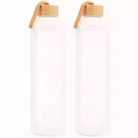 For You Glas Trinkflasche Doppelpack