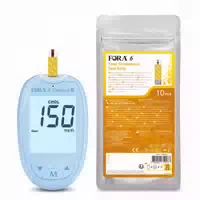 Fora 6 Connect Cholesterin Messgerät mg dl für Zuhause Bluetooth Sync Blau