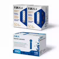 Fora 6 Glukoseteststreifen Fora Lanzetten 30g The Tester