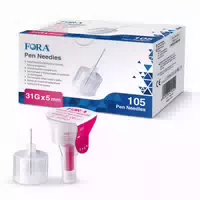 Fora Pen Nadeln 31g 5mm 105 Stück Insulin Pen Nadeln Nadeln für Spritzen The Tester