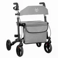 Foreversenior Aluminium Rollator 3 Fach Faltbar mit Schnellverstellung 7,2kg