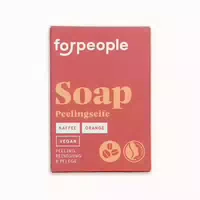 Forpeople – Feste Pflegeseife Kaffee & Orange, Sanftes Peeling 75 G