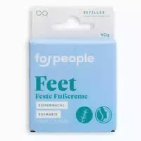 Forpeople – Refill Feste Fußcreme, Natürliche Pflege & Nachhaltig 40 G