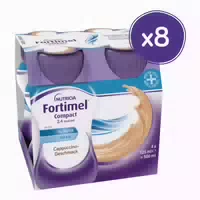 Fortimel Compact 2 4 Trinknahrung Cappuccino 8x4x125 ml Flüssigkeit