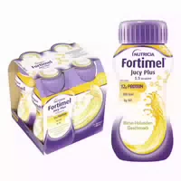 Fortimel Jucy Plus Birne Holunder – Hochkalorische Trinknahrung mit Vielen Wichtigen Nährstoffen – 300 Kcal und 12 g Eiweiß Pro Flasche