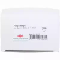 Frank Fingerlinge aus Gummi Gr 3 Gepudert