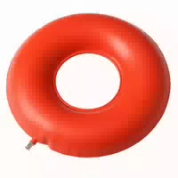 Luftkissen Aus Gummi Inkl Luftkissenpumpe Und Vliesbezug 42,5 Cm