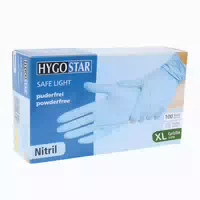 Hygostar Safe Light Nitrilhands Unste Pf Xl Blau 100 St
