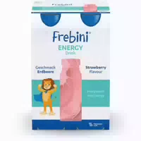 Frebini Energy Trinknahrung Erdbeere | Aufbaunahrung Mit Vitaminen Für Kinder