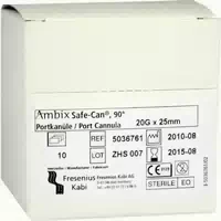 Ambix Safe Can Portpunkt Kan 20 Gx25 Mm Gebogen 10 St Kanüle