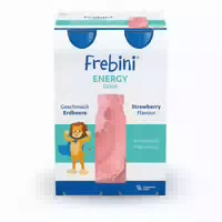 Frebini Energy Trinknahrung Für Kinder Erdbeere 4x200 Ml