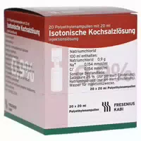 Kochsalzlösung 0,9% Plastikamp Fresenius 20x20 Ml Injektionslösung