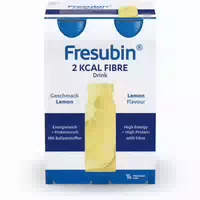 Fresubin 2 Kcal Fibre Trinknahrung Lemon | Aufbaukost & Nahrung mit Vitamin D für Mehr Energie