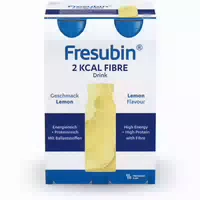 Fresubin 2 Kcal Fibre Trinknahrung Lemon | Aufbaukost & Nahrung mit Vitamin D für Mehr Energie