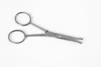 Nasen und Ohrhaar Schere, Ca 9,5cm Gebogen