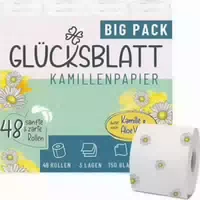 Glücksblatt Toilettenpapier Kamille