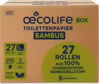 Oecolife Toilettenpapier Box Bambus