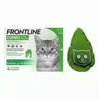 Frontline Combo 3 stk der Kombischutz für Tier und Heim gegen Zecken, Flöhe und Haarlinge bei Katzen und Frettchen 3 st Lösung