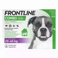 Frontline Combo Gegen Zecken, Flöhe Flöhe, Eier, Larven, Puppen Für Hunde L 20 40 Kg 3 St Lösung