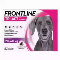 Frontline Tri Act gegen Zecke, Floh und Fliegende Insekten bei Hunden 20 40kg