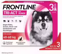 Frontline Tri Act Hund 40 60 kg 3 Pipetten
