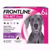 Frontline Tri Act gegen Zecke, Floh und Fliegende Insekten bei Hunden 20 40kg