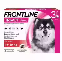 Frontline Tri Act gegen Zecke, Floh und Fliegende Insekten bei Hunden 2 5kg