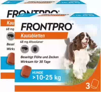 Frontpro 28,3 mg für Hunde 4 10 kg 3 Kautabletten
