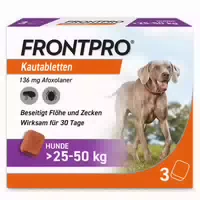 Frontpro Kautablette gegen Zecken und Flöhe für Hunde >25 50kg