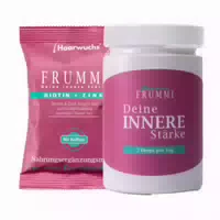 Frummi Haarwuchs mit Nachfüllglas Fruchtgummi Haarvitamine