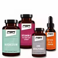 Fsa Nutrition Set aus Magnesium, Zink, Vitamin C Camucamu und Vitamin D3 K2 Mk7