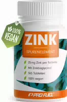Profuel Zink 25 mg | 365 Tabletten | Zinkbisglycinat für Hohe Bioverfügbarkeit | Jahresvorrat