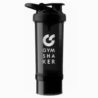 Protein Shaker mit Pulverfach Schwarz 1 st