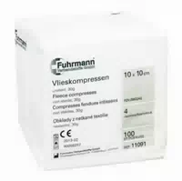 Temedia Vlieskompressen 4 Fach 10 X 10 cm Unsteril
