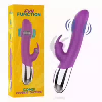 Fun Function Combi Double Tapping Rabbit Vibrator