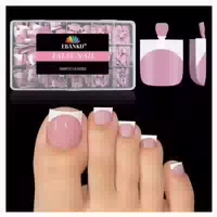 Fußnägel Falsche French Presson Nails 300pcs 15 Größen Short 1 st