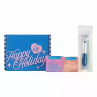 Fwee Holiday Kit Set Glowy Jelly Pot Blurry Pudding Pot Mini Lip Brush 1 Set 3 Items