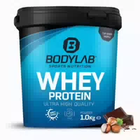 Bodylab24 Whey Protein Pulver, Haselnuss Schokolade 1000 G