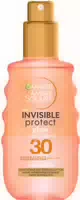 Garnier Ambre Solaire Invisible Protect Glow Lsf30 Sonnenschutz Spray Mit Wassermelone Für Gesicht Und Körper, 150