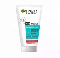 Garnier Hautklar 3 in 1 Gesichtsreinigung für Unreine Haut, Reinigung, Peeling und Maske 150 ml