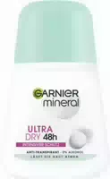 Garnier Mineral Ultra Dry 48h Roll On Anti Transpirant