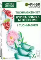 Garnier Skinactive Tuchmasken Set Hydra Bomb & Nutri Bomb Tuchmaske 1stk